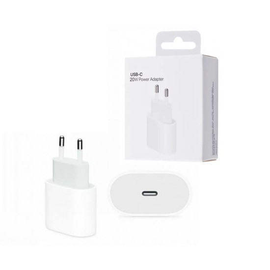ADAPTADOR DE CARGADOR A2347/MHJ83ZM TIPO-C 20W BLANCO ADAPTADOR DE CARGADOR A2347/MHJ83ZM TIPO-C 20W BLANCO